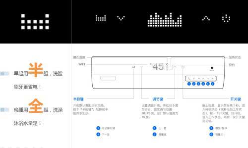 打造極致淋浴享受 美的MUSE藍牙音樂電熱水器