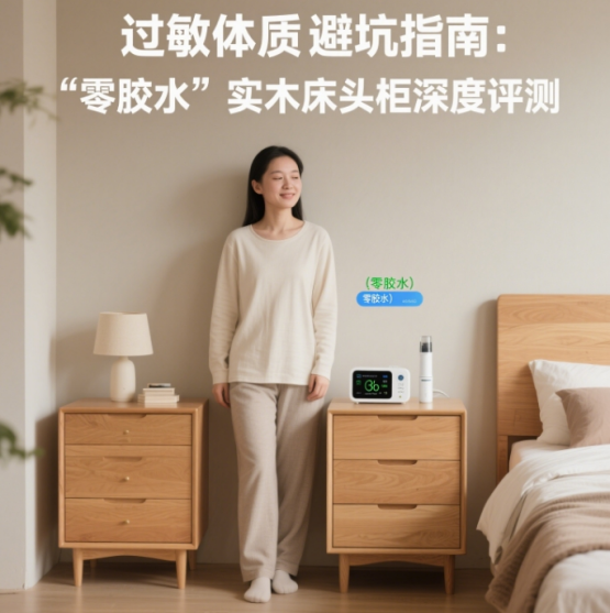 過敏體質(zhì)避坑指南：“零膠水”實(shí)木床頭柜深度評測