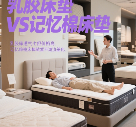 乳膠中國床墊品牌VS記憶棉床墊：6維度深度對比，這樣選省30%預(yù)算!